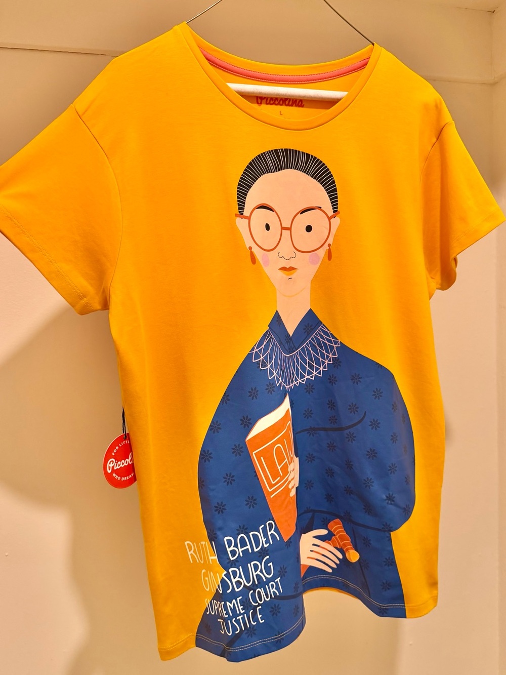 BNWT 🌼 Trailblazer x Piccolina Ruth Bader Ginsburg Crewneck Tee - Picture 6 of 6